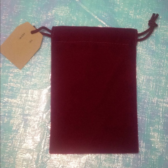 6/$15 IPSY Plush Burgundy Drawstring Gift Bag - Picture 3 of 3
